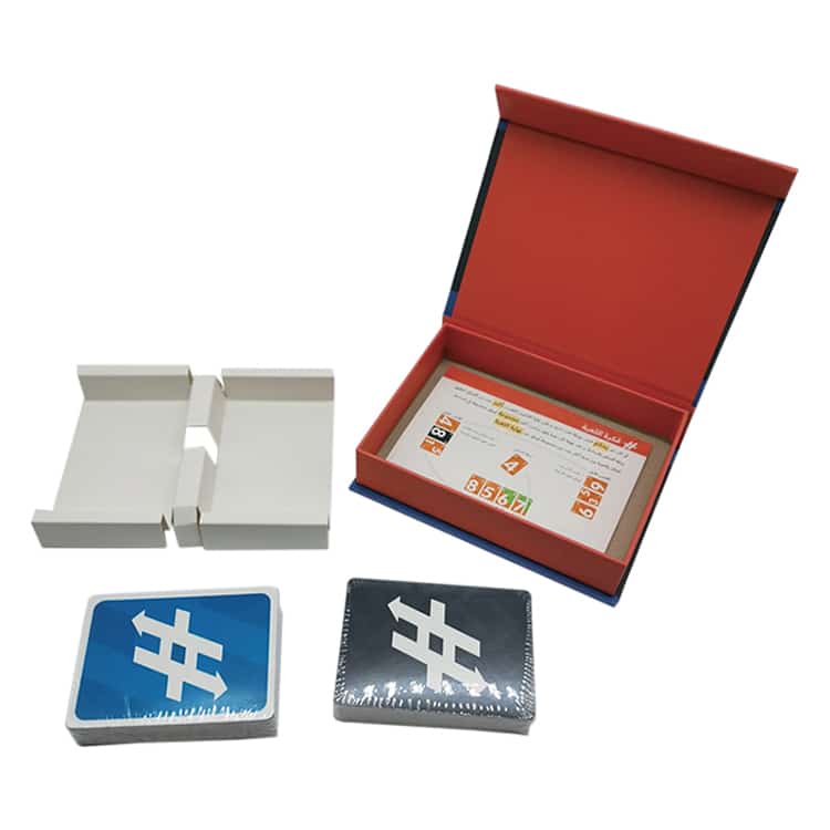 2 decks game cards with magnetic box view 3