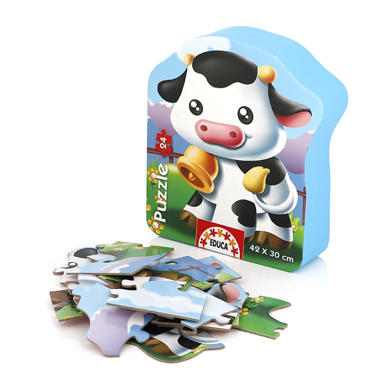 24 Piece Cartoon Puzzles for Kids — custom card printing
