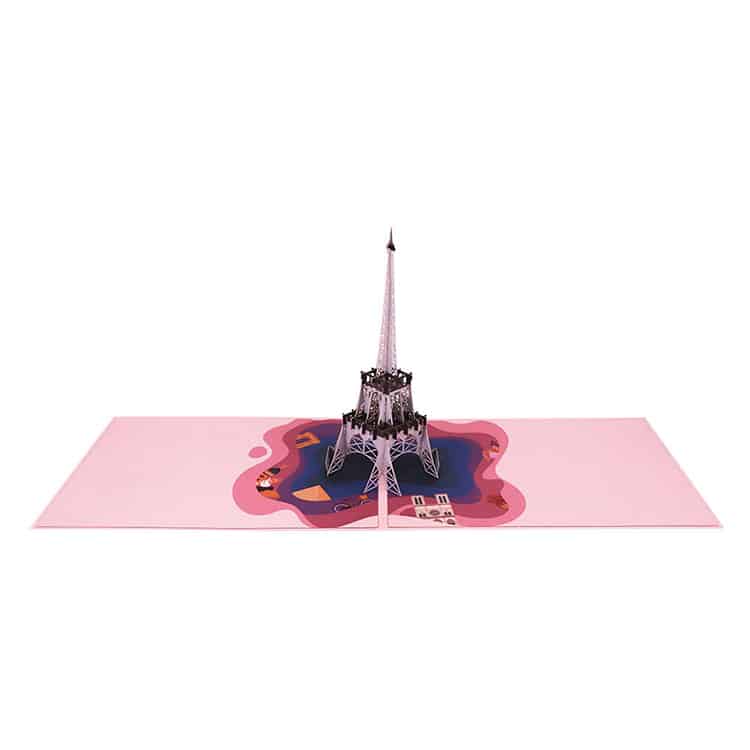 3D model pop up greeting card building view 2