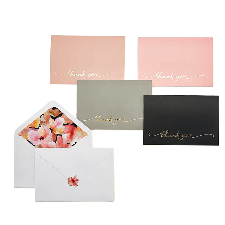 48 custom Wedding and Business Thank You Cards — custom card printing