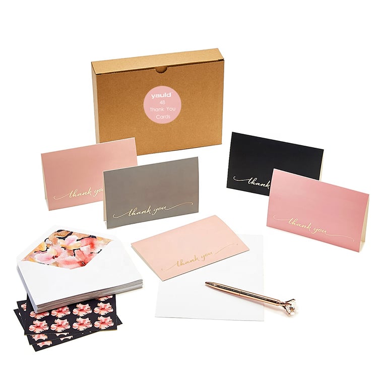 48 custom Wedding and Business Thank You Cards view 4