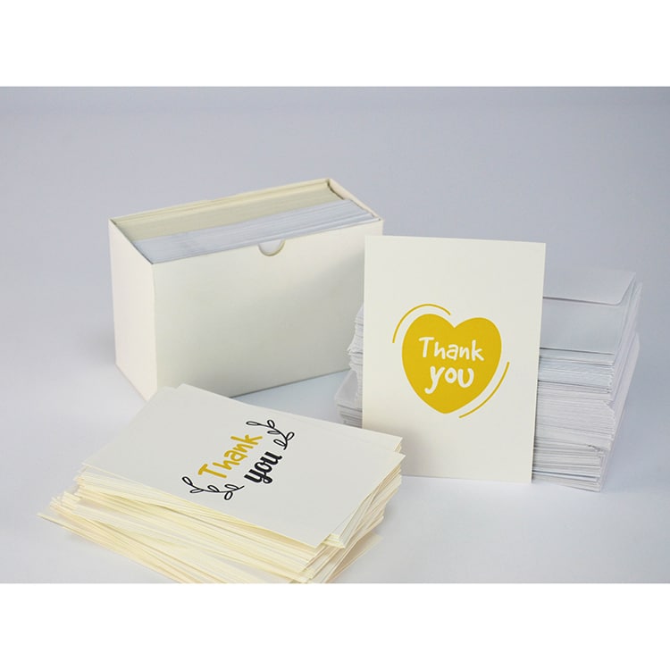 4x6 inch blank Thank You Notes With Sticker view 2