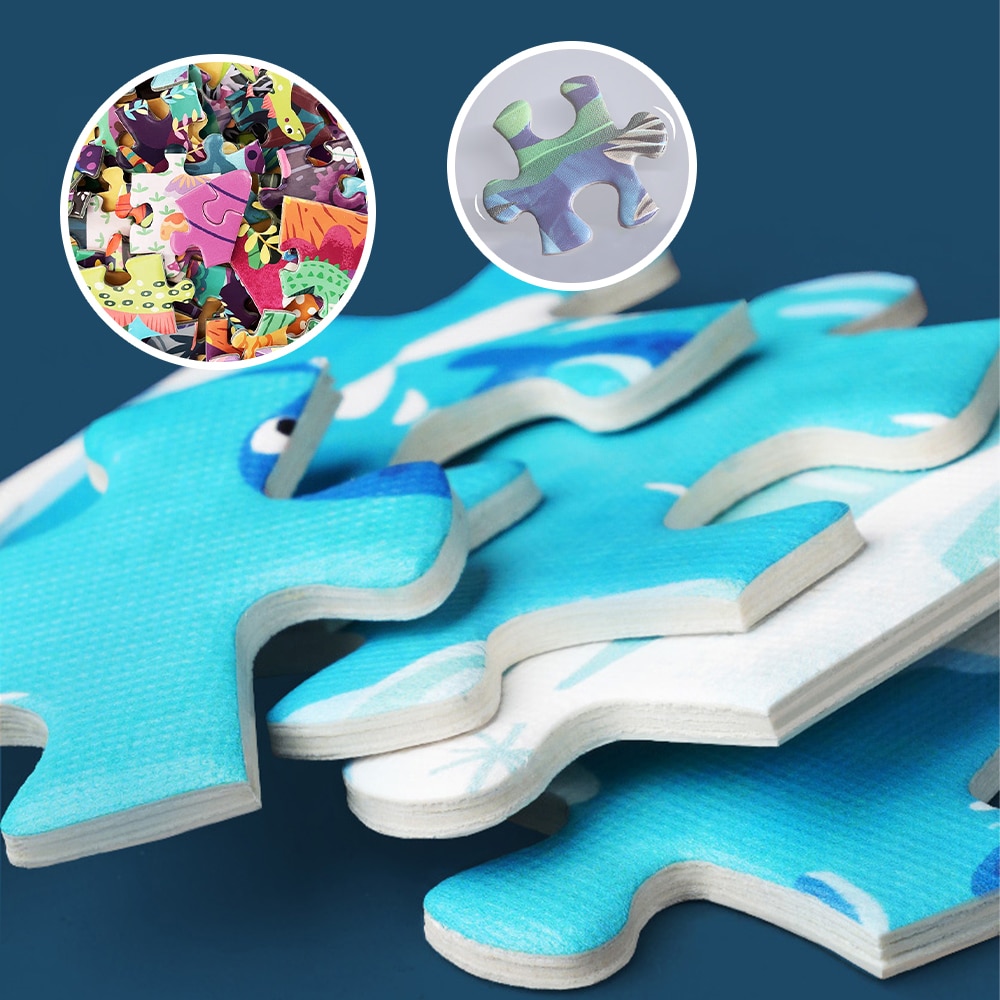500 Piece Circular Paper Puzzle Print view 4