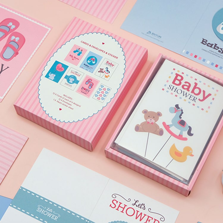 Baby Gift Set Baby Shower Gift invitation Card view 2