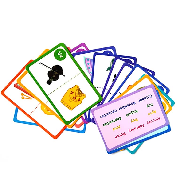 Baby Learning Game Card printing view 3