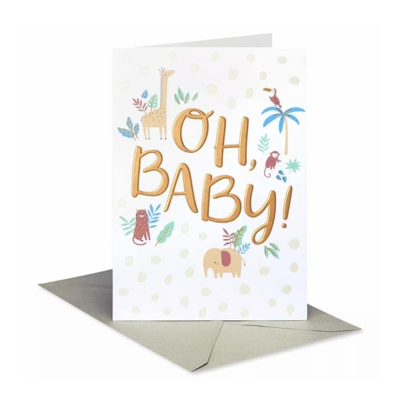 Baby birthday card — custom card printing