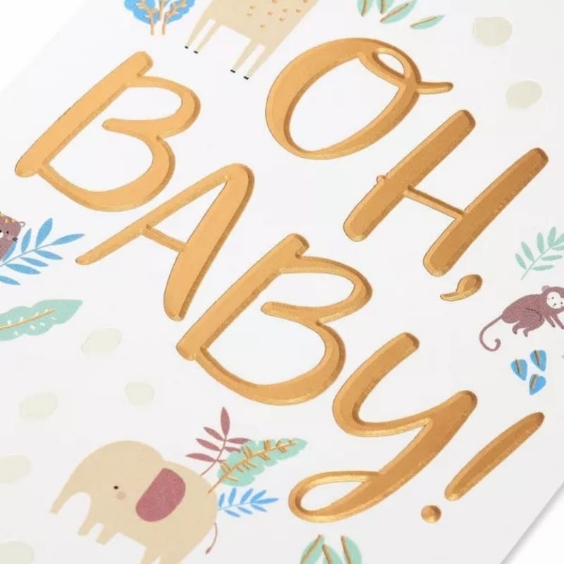 Baby birthday card view 2