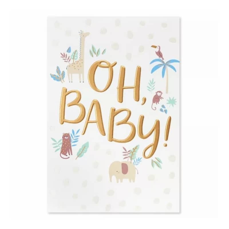 Baby birthday card view 3