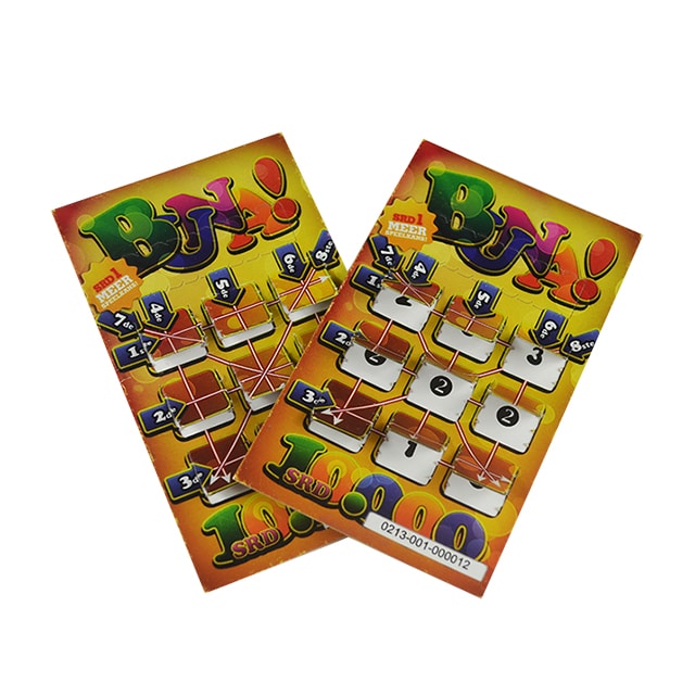 Bingo Cards Scratch Tickets Printing — custom card printing