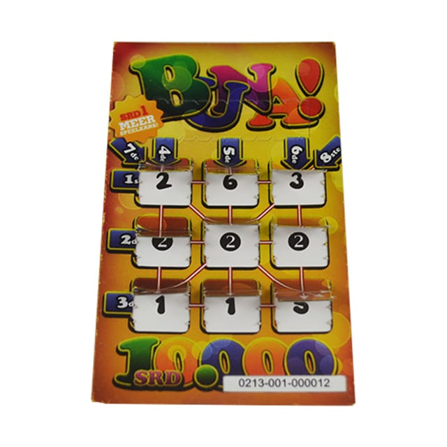 Bingo Cards Scratch Tickets Printing view 2