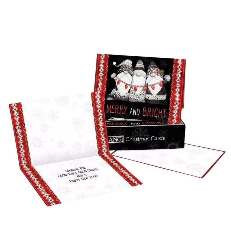 Boxed custom printed Christmas cards view 2