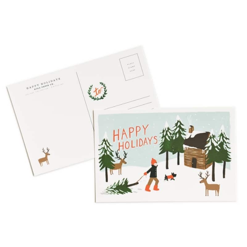 Boxed custom printed Christmas cards view 4