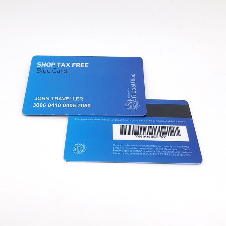CUstom Plastic Magnetic stripe card with encoding view 2