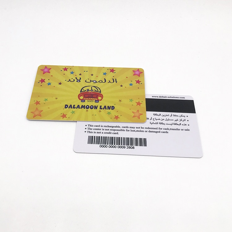 CUstom Plastic Magnetic stripe card with encoding view 3
