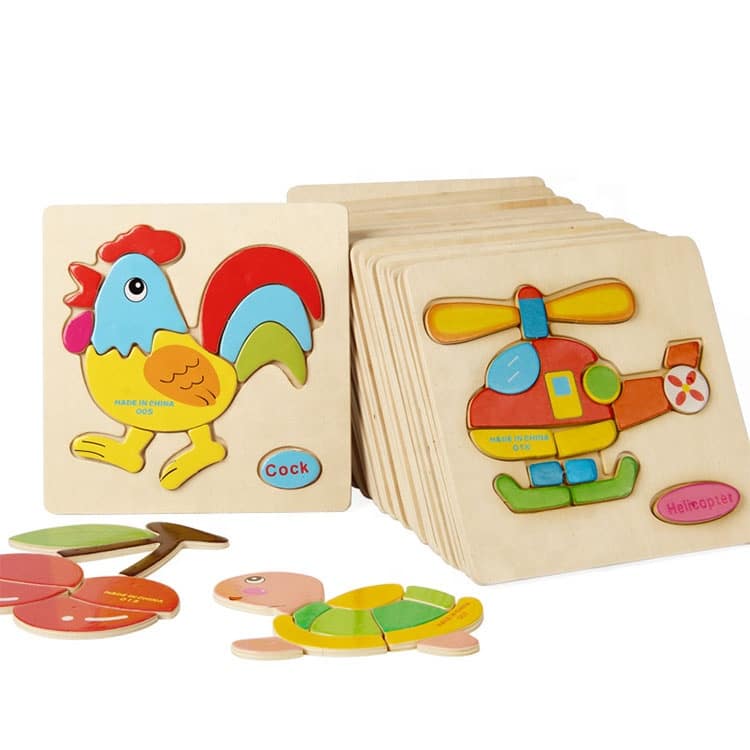 Cartoon Children wooden Jigsaw Puzzle view 4
