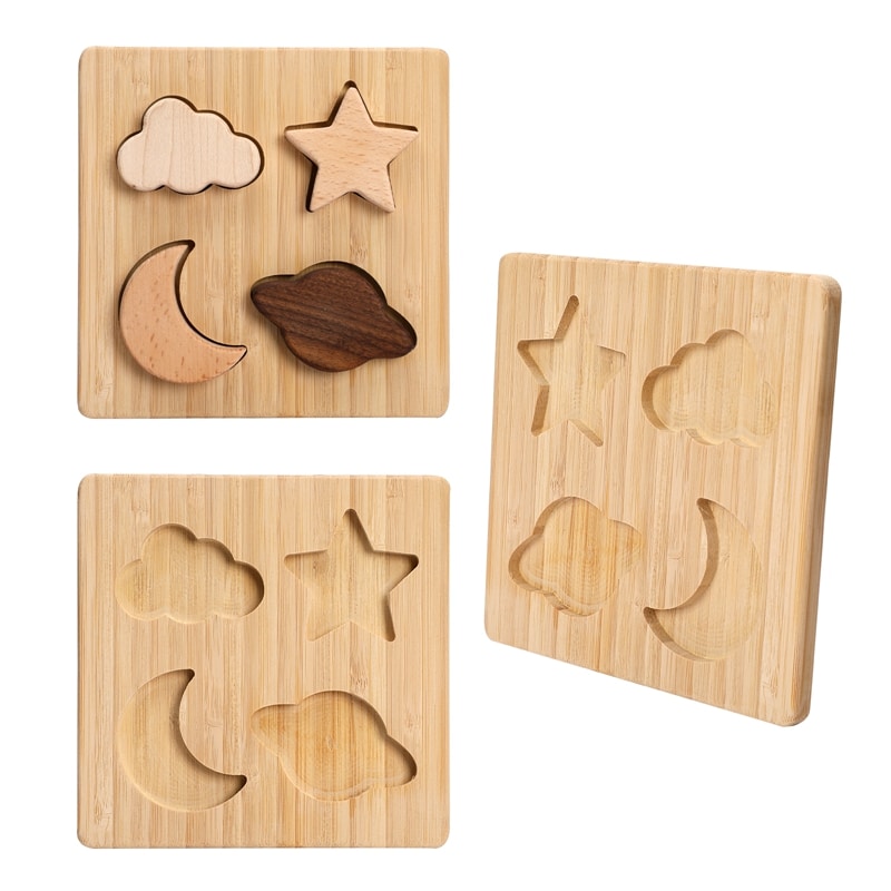 Children's Wooden Planet Jigsaw Puzzle — custom card printing