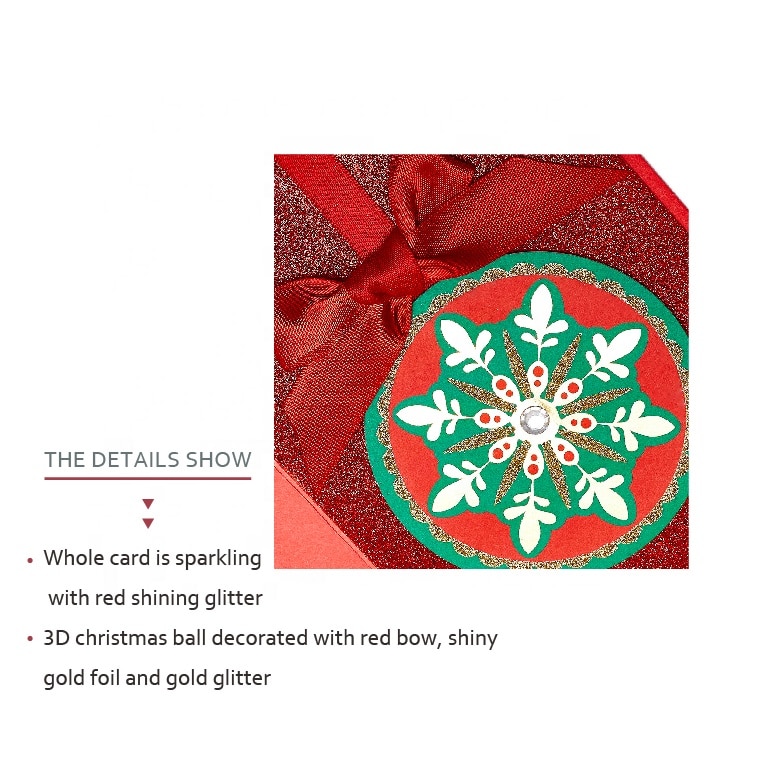Christmas Decoration Celebrate Greeting Card view 2