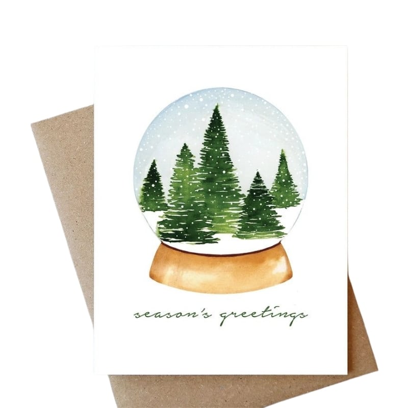 Color printed Merry Christmas cards — custom card printing