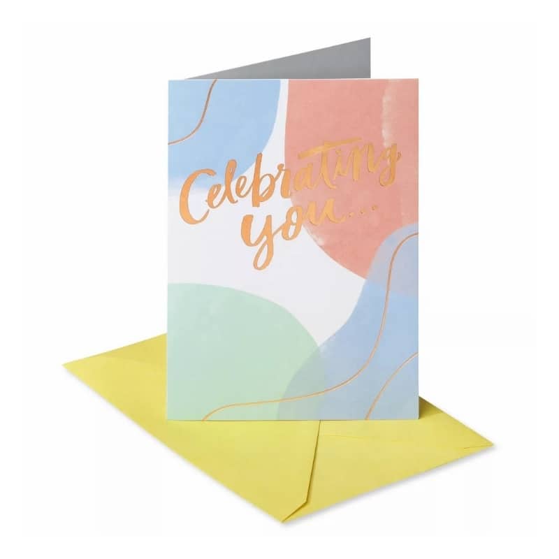 Color printed foldable birthday card — custom card printing