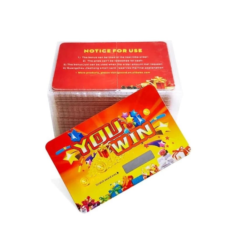 Color printing custom scratch cards view 3