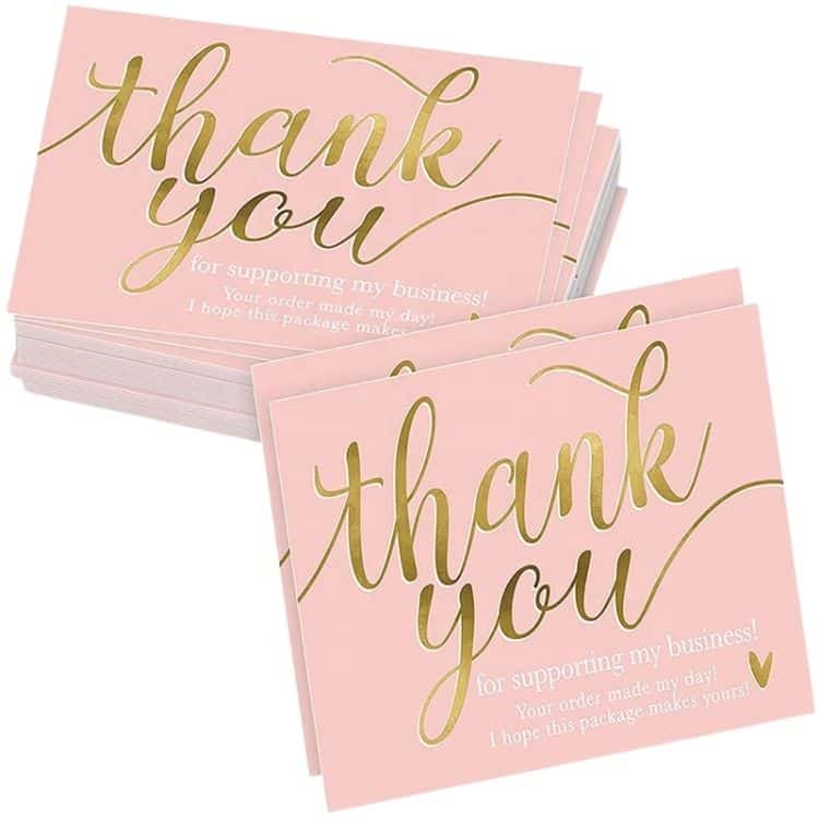 Colorful Paper Business Thank You Cards Printing — custom card printing
