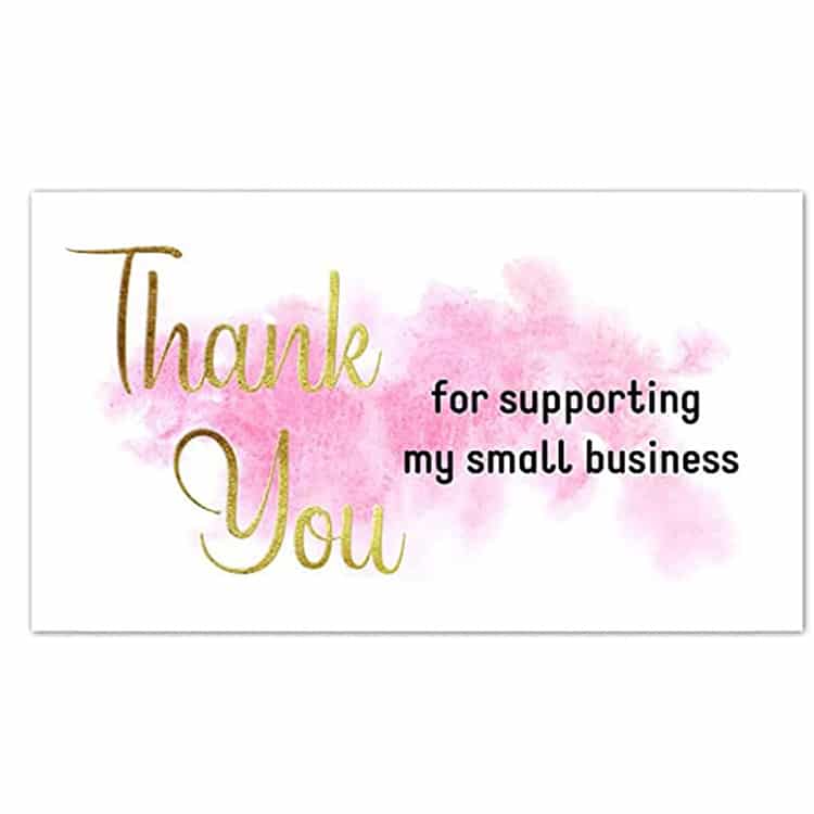 Colorful Paper Business Thank You Cards Printing view 2