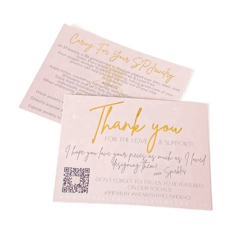 Colorful Paper Business Thank You Cards Printing view 4