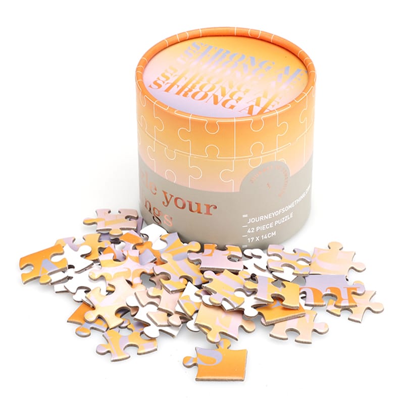 Custom 1000 Piece Puzzle Cylinder Box — custom card printing