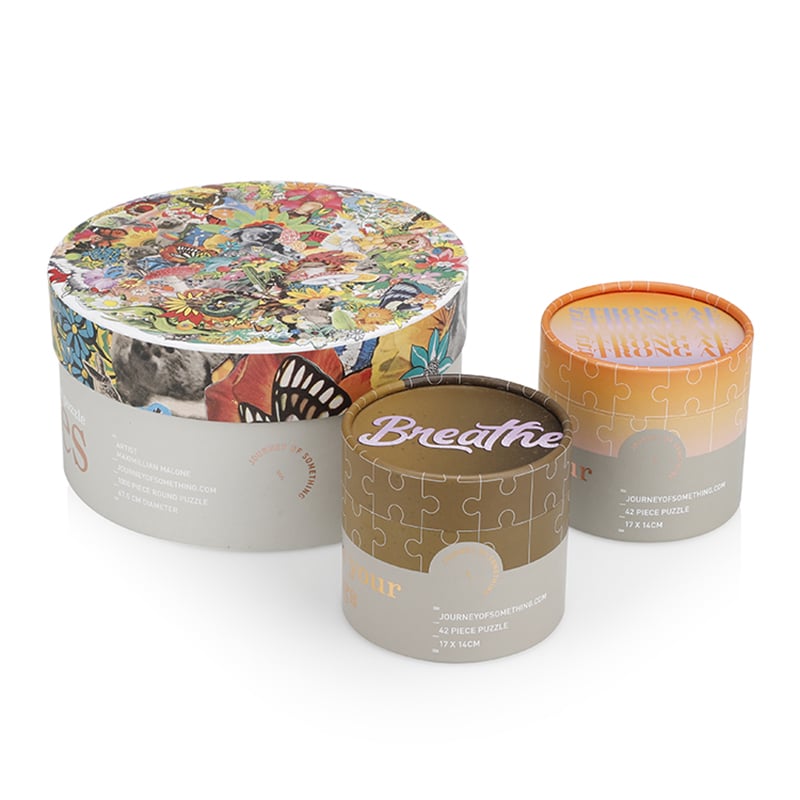 Custom 1000 Piece Puzzle Cylinder Box view 4