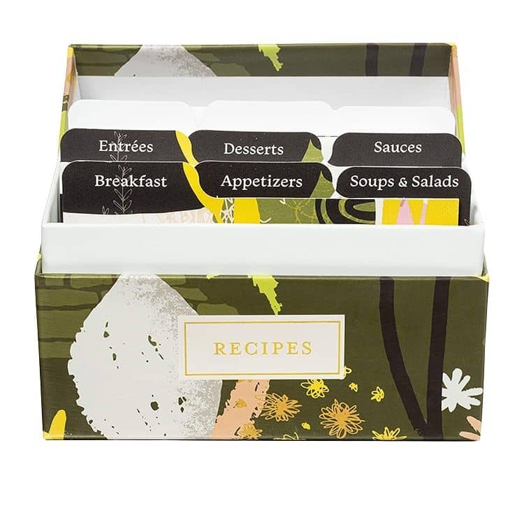Custom 46inches Recipe Cards with box Holder — custom card printing