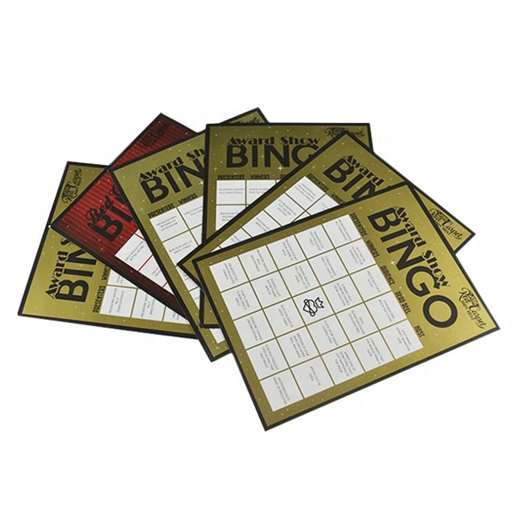 Custom Bingo Card Lottery Scratch Tickets — custom card printing