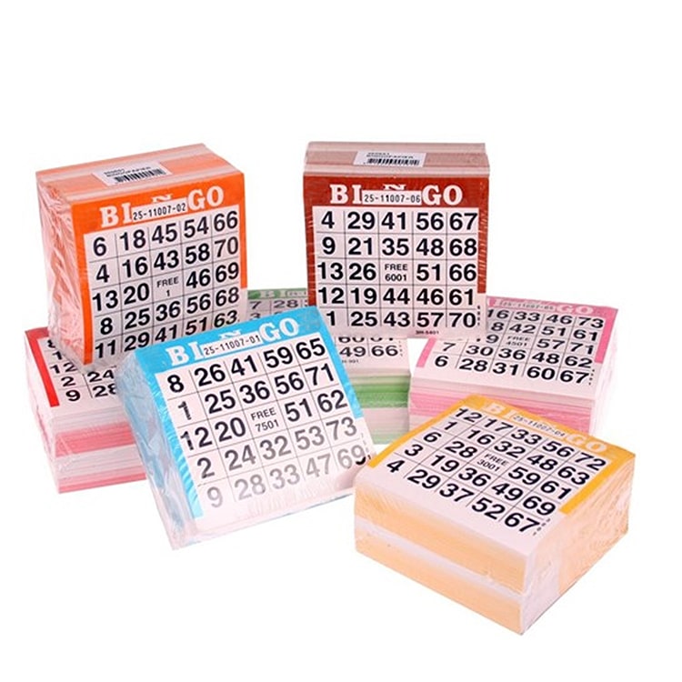 Custom Bingo scoreblock tickets for sige use — custom card printing