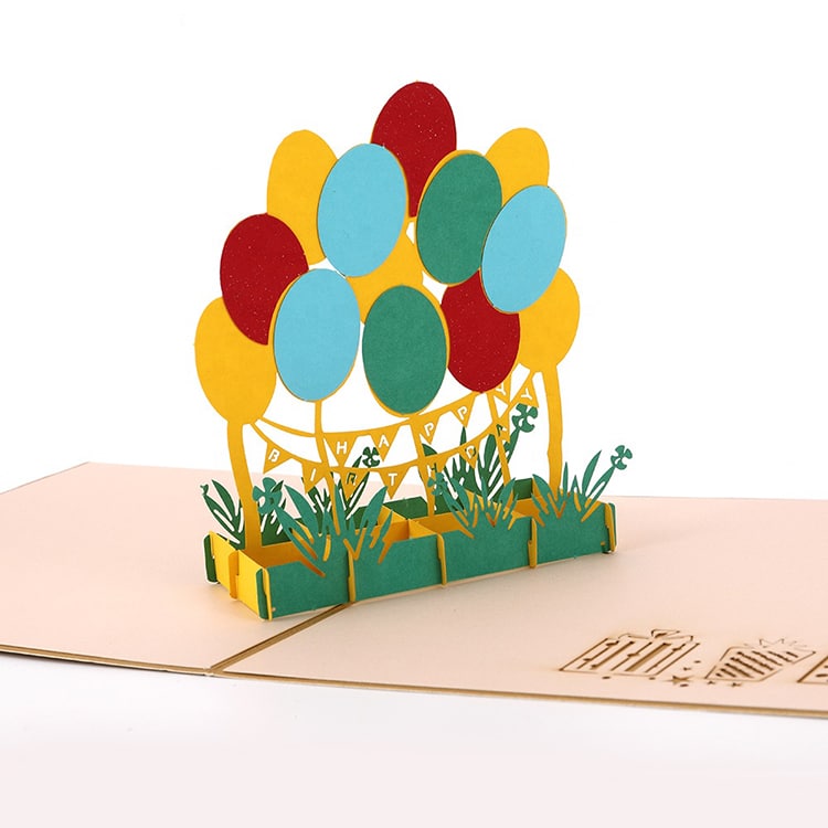 Custom Birthday 3D Pop Up Greeting Cards — custom card printing