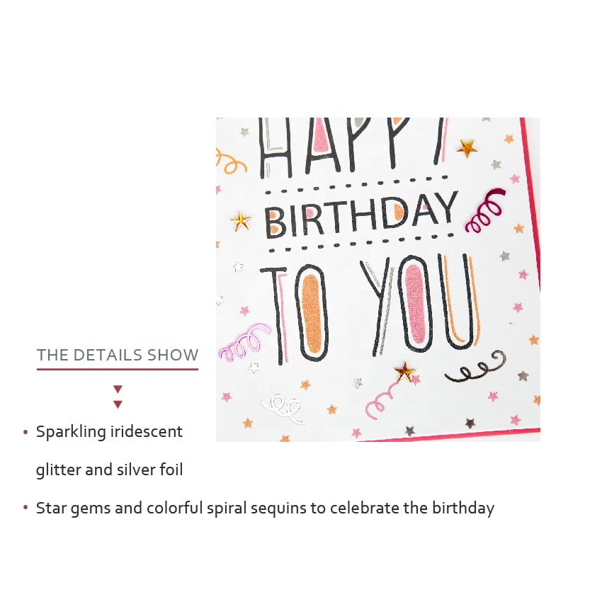Custom Birthday Foil Letter Cards view 2
