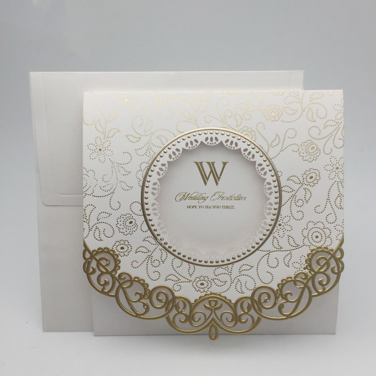 Custom Blue Elegant Invitation Wedding Card view 3