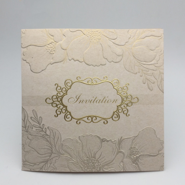 Custom Blue Elegant Invitation Wedding Card view 4