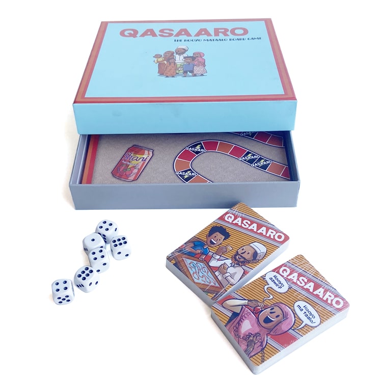 Custom Board Card Game With Dice — custom card printing