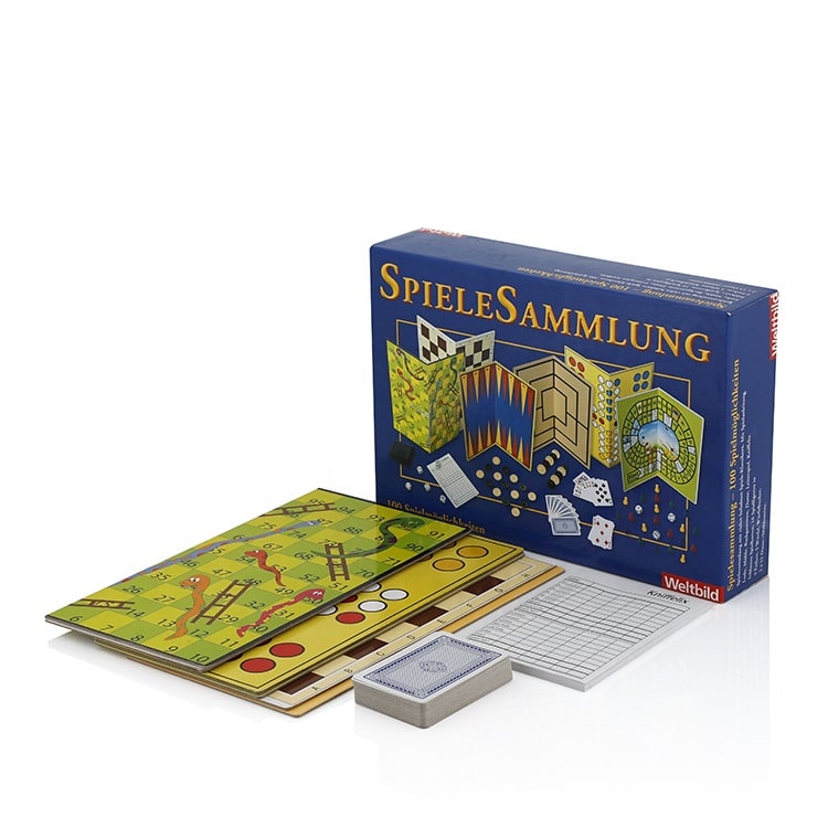 Custom Board Game Pieces Set with Box — custom card printing