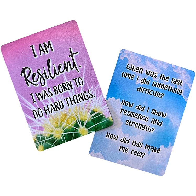 Custom Body Self Care Positive Motivation Affirmation Cards view 4