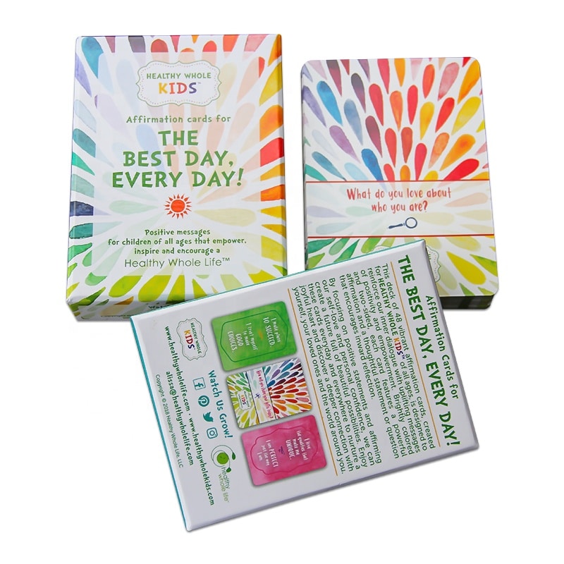 Custom Box 50 Positive Mind Affirmation Cards view 4