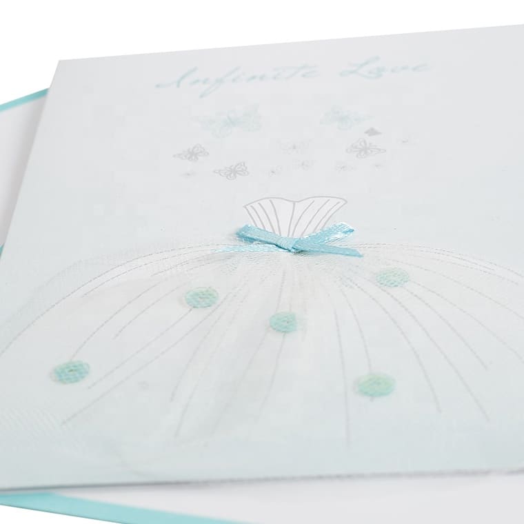Custom Bridal Dress Wedding Cards view 4