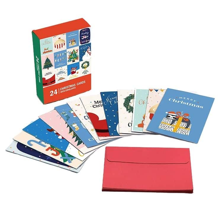 Custom Christmas Greeting Cards with Envelopes — custom card printing