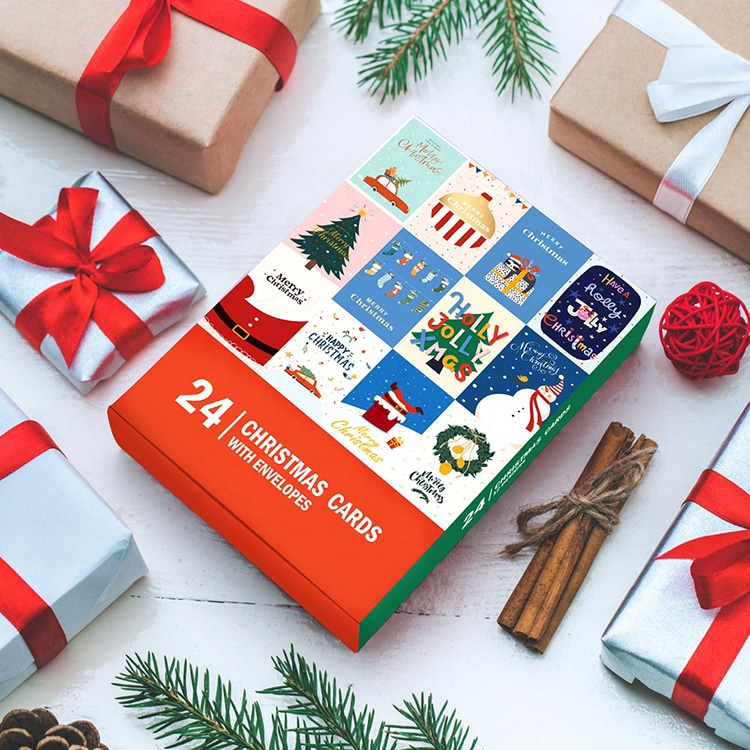 Custom Christmas Greeting Cards with Envelopes view 2