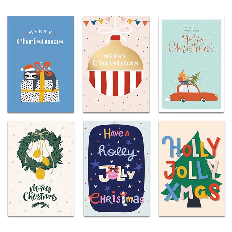 Custom Christmas Greeting Cards with Envelopes view 3