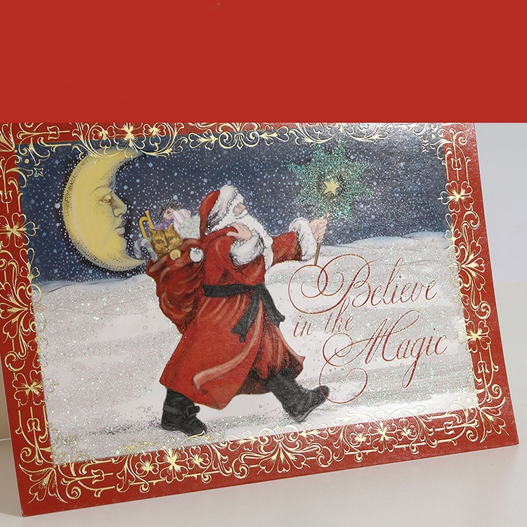 Custom Christmas Greeting Cards with Envelopes Set Box view 4