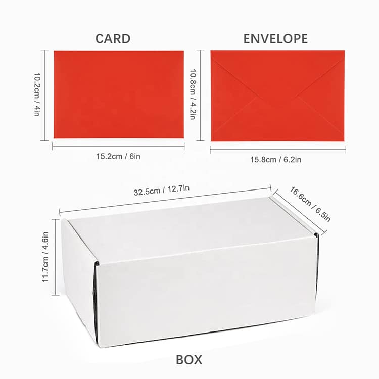 Custom Christmas Thank You Cards with Envelopes Stickers view 2