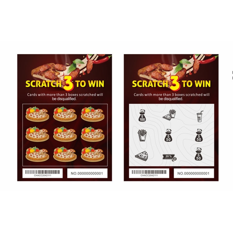 Custom Christmas Winning Cards Scratch Lottery Card view 4