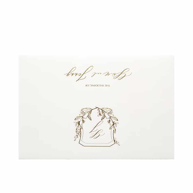 Custom Design Gold Foil Wedding Cards — custom card printing