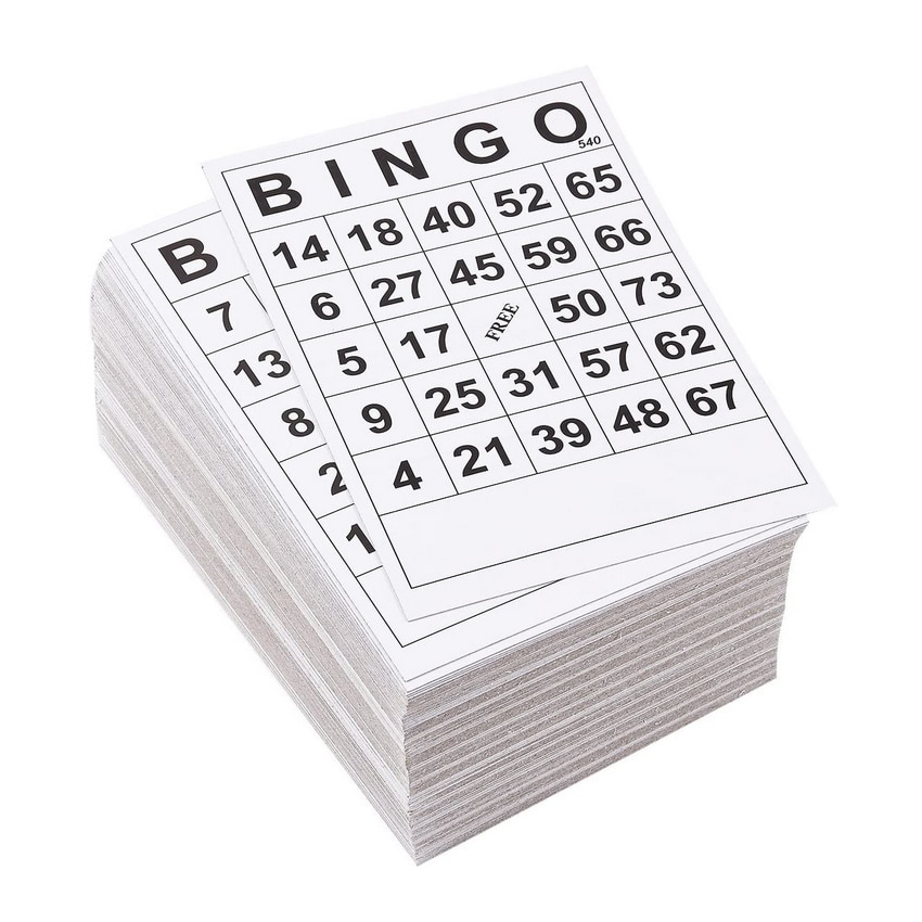 Custom Disposable Bingo Game Card Sets — custom card printing