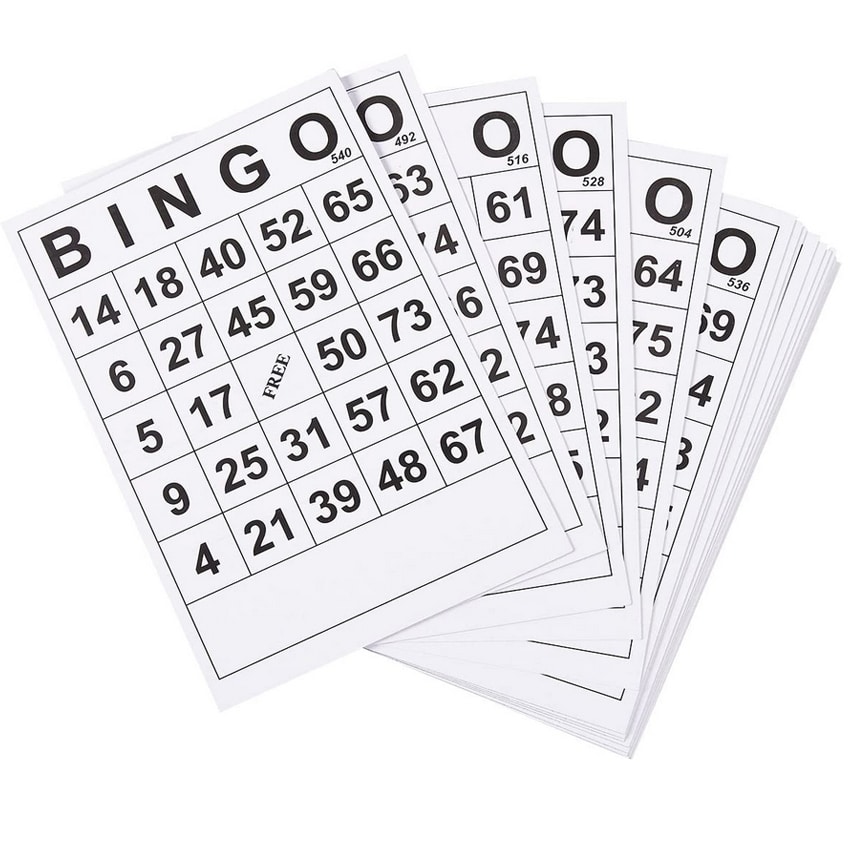 Custom Disposable Bingo Game Card Sets view 2
